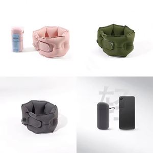 Wholesale Custom Logo U-Shape Travel Neck Pillow <b>Inflatable</b> Pillow Portable Folding for Outdoor Traveling <b>Car</b> Airplane Pillow - Product Image 2