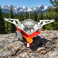Baiyuheng Cuisine Extérieure Réchaud Au Butane Portable Léger Logo Personnalisé Réchaud Camping Pliant mini Réchaud À Gaz