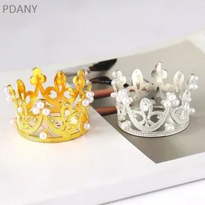 Pdany Groothandel Mini Tiara Strass Kroon Voor Pasgeboren Baby En Cake Topper