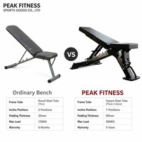 Banc de musculation réglable, banc de gym, équipement de gym commercial GC-5024-1