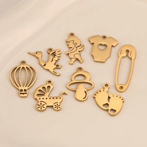 Оптовая продажа, из нержавеющей стали, Полированные Подвески, Любовный дом, соски, ангел, детская коляска, Подвески для изготовления ювелирных изделий, серьги, ожерелье, ремесла - Product Image 6