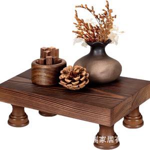 Bandeja Decorativa de Madera Rectangular, Estilo Rústico, para Organización del Baño, Decoración de Mesa de Salón - Product Image 1