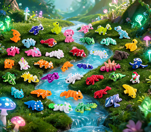 Figuras de Dinosaurios, Dragones y Lagartos Articulados Impresos en 3D al por Mayor, Juguetes en Miniatura para Minoristas, Tiendas de Regalos y Suministros de Juguetes Creativos - Product Image 6