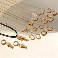 Melting Snow Lava Charm Collier Étanche PVD Plaqué Or 304 Bijoux En Acier Inoxydable Cyber Punk Flow Metal Design Collier