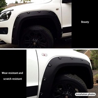 KQD Hot Selling Fancy Design Black ABS Plastic Fender Flares 3M Self Adhesive for CHR 2018-2019 Easy Installation 8-Piece Set