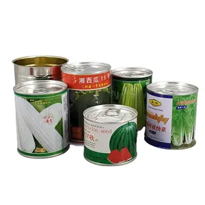 Empty round tin can for Watermelon seeds Canned food packaging