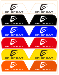 Viseras personalizadas para casco de fútbol americano, pegatina con Logo láser hueco de PVC - Product Image 3