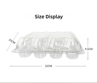 Barquette en plastique PET transparente biodégradable de haute qualité, petit plateau à gâteau, emballage alimentaire jetable pour muffins, vente en gros