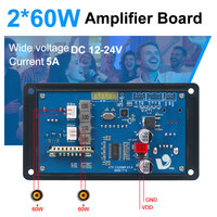 Amplificateur VIRE 12V-24V DC pour carte décodeur MP3 Bluetooth, radio FM de voiture, TF, USB, AUX, appel mains libres en plastique, module d'enregistrement radio