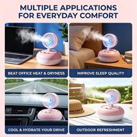 Nouvel Arrivage : Humidificateur Portable USB à Brume Fraîche avec Ventilateur, Diffuseur d'Huiles Essentielles pour Maison, Camping, Bureau