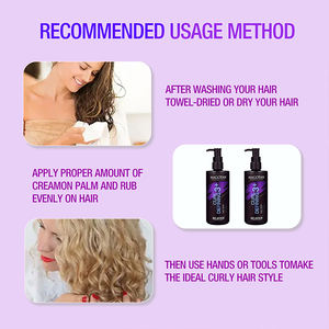 Crema para Cabello Rizado Magotan Anti-Frizz, Fijación Media, <span class=keywords><strong>Sin</strong></span> Sensación Pegajosa, Brillo Duradero, Desenreda y Define los <span class=keywords><strong>Rizos</strong></span>, para Cabello Enrollado - Product Image 6