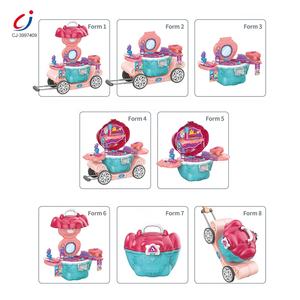 Chengji mode commode belle fille jouet 9 en 1 <span class=keywords><strong>dessin</strong></span> <span class=keywords><strong>projecteur</strong></span> table chariot semblant jouer préscolaire beauté et mode jouer - Product Image 2