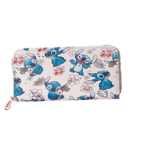 Dompet Panjang PU Laris untuk Pelajar, Dompet Resleting Kartun Stitch dengan Tempat Kartu dan Kantong Koin - Product Image 6