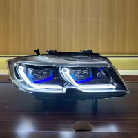 Accessoires automobiles SJC, phares LED pour BMW Série 3 E90 2005-2012, phares avant laser 320i 330i, lentille de projecteur LED DRL
