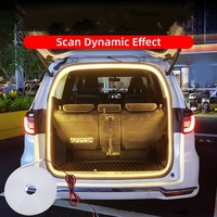 Bande lumineuse LED flexible 12V pour intérieur de voiture, éclairage d'ambiance dynamique et lumineux pour coffre, idéale pour berlines, SUV, MPV, fourgonnettes