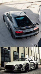 Para Audi R8 Body Kit Rwd Style Dry Carbon Fiber Front Lip Skirt Difusor trasero Spoiler Espejo Piezas de coche - Product Image 5