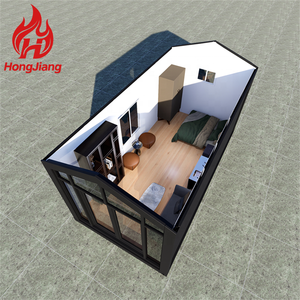 20英尺微型黑色集装箱谷仓便携式可拆卸储物棚预制房屋度假小屋 - Product Image 6