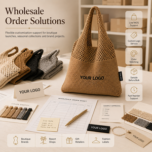 Bolso de Hombro de Punto Jacquard Personalizado con Etiquetas Tejidas para el Mercado de Promoción Norteamericano, Bolso de Regalo Ligero - Product Image 3