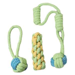 ของเล่นสุนัขกัดเล่น ทนทาน ทำจากผ้าฝ้ายแข็งแรง รูปการ์ตูน ปลอดภัยต่อสิ่งแวดล้อม ใช้ได้หลากหลาย ช่วยดูแลสุขภาพฟันสุนัข - Product Image 1