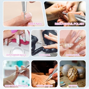 Kit de máquina de taladro de <span class=keywords><strong>uñas</strong></span> profesional de 45000RPM, <span class=keywords><strong>lima</strong></span> de <span class=keywords><strong>uñas</strong></span> eléctrica portátil recargable <span class=keywords><strong>para</strong></span> manicura, <span class=keywords><strong>uñas</strong></span> acrílicas con soporte - Product Image 6