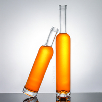 Op voorraad groothandel 200ml 375ml 500ml lege opbergflesjes helder glas fruitwijn likeurflessen