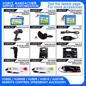 Juguete de agua con control remoto de fábrica, modelo náutico, accesorios de yate de alta velocidad, accesorio para barcos marinos, piezas de remolque de barcos - Product Image 2