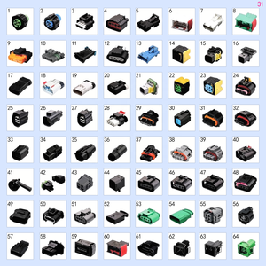 Kfz-Steckverbinder für elektrische Leitungen, Kabelbaum, wasserdichte Stecker, Klemmen, Tyco TE FCI Verbinder 2/3/4/5/6/7/8/9/10-polig - Product Image 3