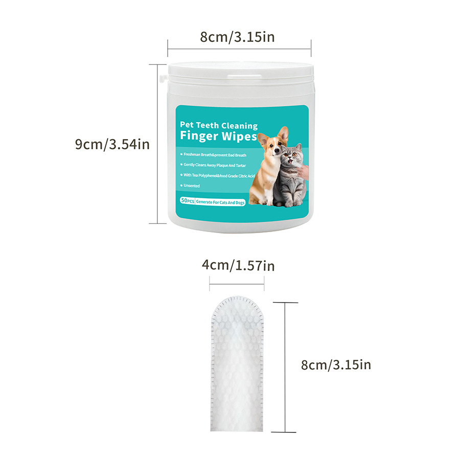 Wholesale Pet Finger Wipes | Dog Cat Teeth Cleaning Wet Wipes | Shaoxing Semon Pet Products