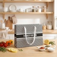 Sac fourre-tout personnalisable de luxe haut de gamme en carton blanc pour bougies, en stock