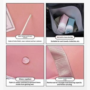 Sac de <span class=keywords><strong>voyage</strong></span> <span class=keywords><strong>en</strong></span> PVC avec fermeture éclair, grande capacité, imperméable, portable pour courtes distances, avec poignées doubles, sac de déménagement professionnel - Product Image 4