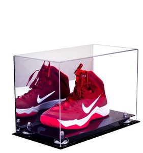 Shoe Display Box Original Footwear Retail Store Single Pair Running Shoes Small Clear Acrylic Cube Display Boxes