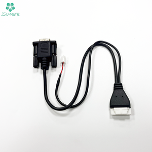 Kustom DB9 9-pin seri Port laki-laki perempuan kabel perakitan luar dibentuk kawat Harness Molex/JST 2 3 4 5 6 7 8 9Pin kabel - Product Image 5