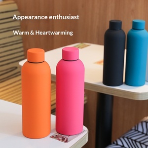 Vaso Deportivo de Boca Pequeña con Recubrimiento de Goma, Estilo Moderno, Personalizable, de Doble Capa, Aislado al Vacío, de Acero Inoxidable 304, para Refrescos - Product Image 2
