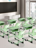 Bureaux et chaises d'école réglables pour les cours de soutien scolaire et les programmes de formation, ensembles de bureaux et chaises d'étude réglables