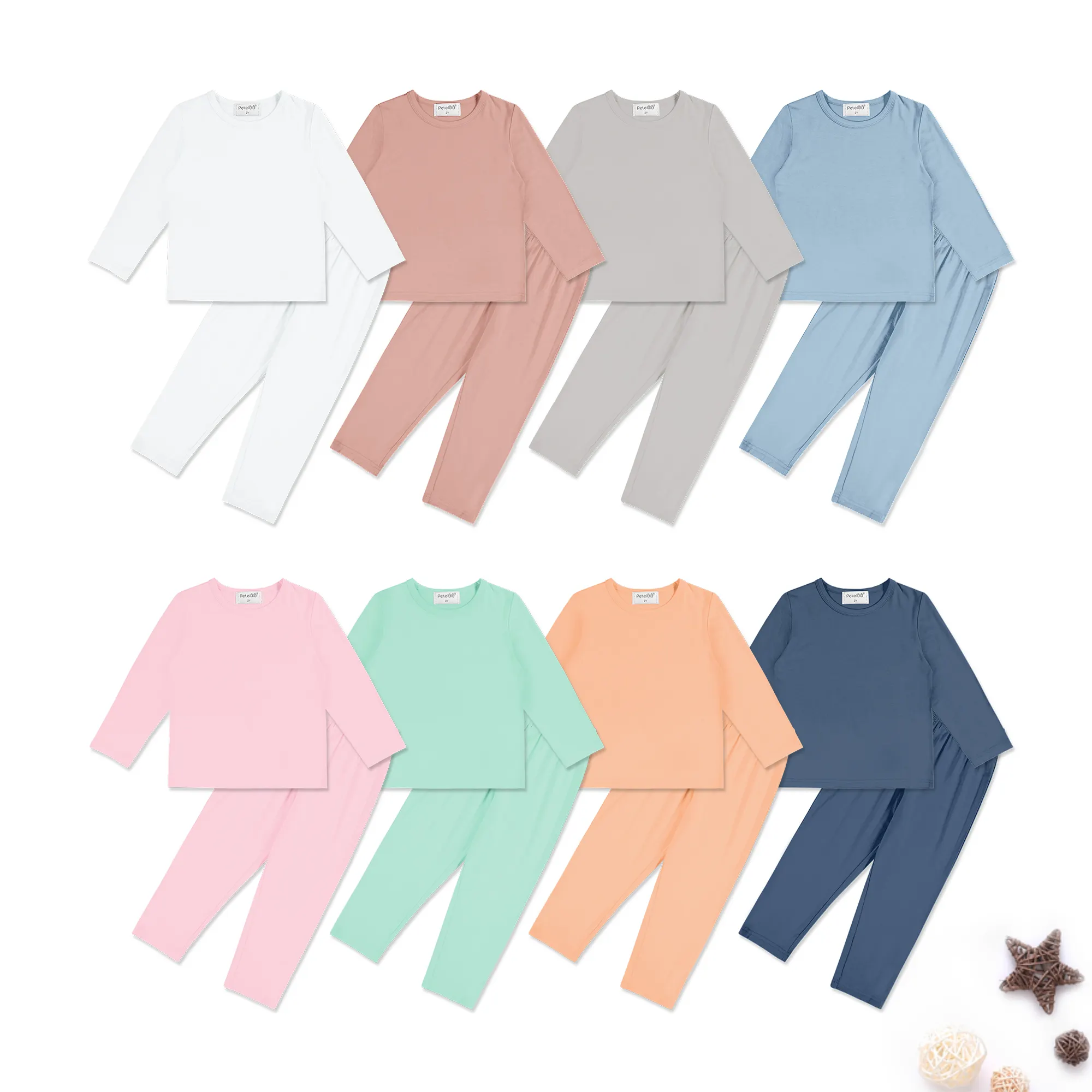 DEBAIJIA Enfant Vêtements de Maison 2-12T Bébé Pyjamas Bambin Sleepsuit Garçon Vêtements de Nuit Fille Ensembles Unisexe Flanelle