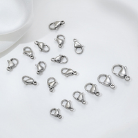 Fermoirs et crochets de haute qualité en acier inoxydable 316L plaqué or 14 carats pour collier, bracelet, accessoires de bijoux