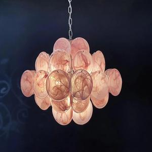 Illuminazione Moderna in Vetro di Murano per Hotel e Soggiorno, Lampadario a Sospensione <span class=keywords><strong>LED</strong></span> in Vetro Colorato, Stile Vintage - Product Image 2