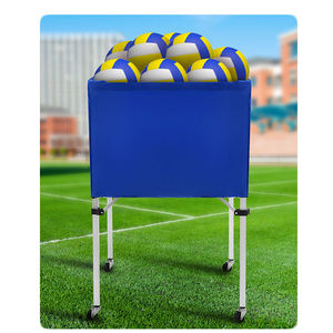 Portable <b>Foldable</b> Volleyball <b>Cart</b> Storage <b>Cart</b> with Universal Wheel - Product Image 5