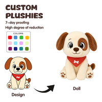 Muñeco de Peluche Personalizado de Fábrica 2026, Cumple con las Normas ASTM y CPC, Perro con Manchas, Peluches Coleccionables, Juguetes de Peluche