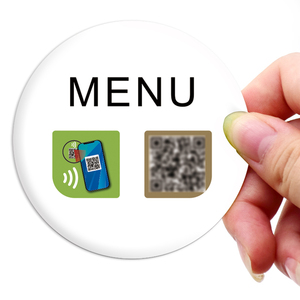 粘着ステッカー13.56Mhz NFCアクリルタグURLエンコードタグ印刷可能NFC /QR注文テーブルメニュータグ - Product Image 2
