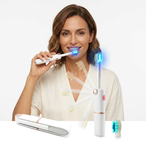 Cepillo de Dientes Eléctrico Sónico Plegable de Viaje con Función de Blanqueamiento, Cepillo de Dientes Eléctrico para Adultos, Cepillos de Dientes de Viaje - Product Image 1