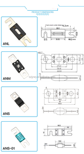 30a-150a ans1 2 בורג-על נתיכים לרכב קיבולת פריצה נמוכה midi ברגי רכב עם חומרי מתכת פלסטיק 32v-48v - Product Image 4