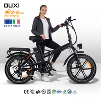 Vélo de ville électrique de style nouveau 250W Italie OUXI V9 Ebike 48V à gros pneus bon marché populaire sur le marché européen vélo électrique pliant