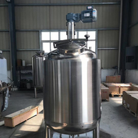 Cuve de mélange en acier inoxydable avec enveloppe chauffante et refroidissante et agitateur à racloir pour machine à mélanger le chocolat