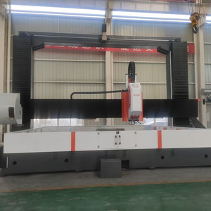 Perceuse à bride CNC à grande vitesse avec structure en acier à portique mobile-Composants à noyau y compris boîte de vitesses moteur et PLC 220V - Product Image 5