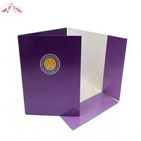 Carpetas de Presentación de Papel A4/A5 con Logotipo y Color Personalizados, con Bolsillos, Grosor Personalizado, Impresión Digital/UV, Marca TOP
