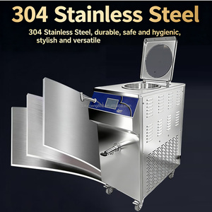 Máquina Pasteurizadora de 62L con Sistema de Enfriamiento, Pasteurización por Lotes, Acero Inoxidable de Grado Alimenticio, Máquina Pasteurizadora Comercial para Productos Lácteos - Product Image 3