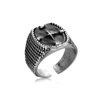 Bague Guitare Unisexe en Alliage, Style Hip Hop Punk Tendance, Bague Ouverte Geste Créatif, Électroplaquée, pour Couples, Vente en Gros