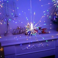 Guirlandes lumineuses LED en forme de feux d'artifice à brancher en cuivre pour Noël, mariage, décorations de fêtes, IP65