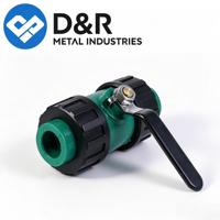 Katup Bola PPR Double Union D&R Water Supply HVAC Plumbing DN15-DN63 Produsen Katup Pipa Heat Fusion Layanan OEM ODM
